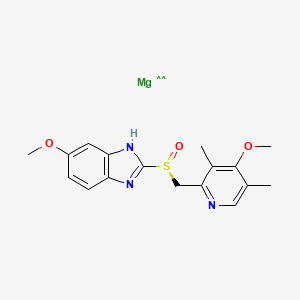 molecular formula C34H36MgN6O6S2 B1139132 Esomeprazole magnesium salt CAS No. 1198768-91-0