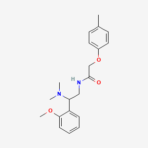 molecular formula C20H26N2O3 B11391326 N-[2-(dimethylamino)-2-(2-methoxyphenyl)ethyl]-2-(4-methylphenoxy)acetamide 