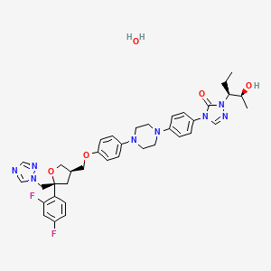 molecular formula C37H44F2N8O5 B1139133 Posaconazole hydrate CAS No. 1198769-38-8