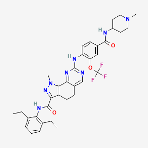 molecular formula C35H39F3N8O3 B1139135 NMS-P715 