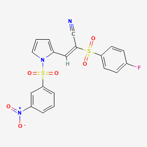 molecular formula C19H12FN3O6S2 B1139141 AMZ30 