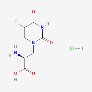 molecular formula C7H9ClFN3O4 B1139144 (S)-(-)-5-Fluorowillardiine (hydrochloride) CAS No. 1321546-70-6