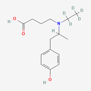 molecular formula C15H23NO3 B1139145 O-desmethyl Mebeverine acid D5 