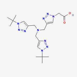 molecular formula C19H30N10O2 B1139149 Bttaa CAS No. 1334179-85-9