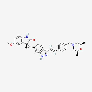 molecular formula C33H34N4O3 B1139152 CFI-400945游离碱 CAS No. 1338806-73-7