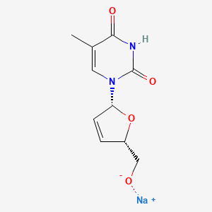 molecular formula C10H11N2NaO4 B1139156 Stavudine sodium 
