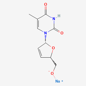 molecular formula C10H11N2NaO4 B1139156 Stavudine (sodium) CAS No. 134624-73-0