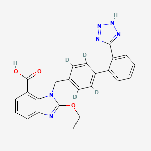 molecular formula C24H16D4N6O3 B1139159 Candesartan D4 CAS No. 1346604-70-3