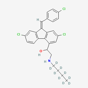 molecular formula C26H24Cl3NO B1139160 Desbutyl Lumefantrine D9 