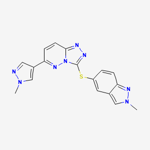 molecular formula C17H14N8S B1139168 c-Met inhibitor 1 CAS No. 1357072-61-7