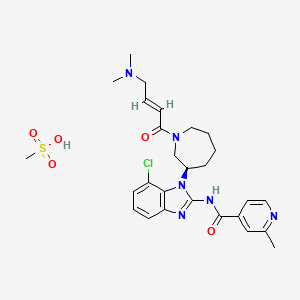 molecular formula C27H35ClN6O5S B1139171 EGF816 mesylate CAS No. 1508250-72-3