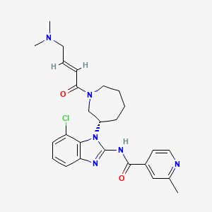 molecular formula C26H31ClN6O2 B1139172 Nazartinib S-enantiomer 