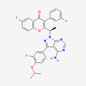 molecular formula C31H24F3N5O3 B1139175 Umbralisib R-enantiomer 
