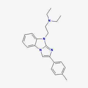 molecular formula C22H26N4 B11391815 N,N-diethyl-2-[2-(4-methylphenyl)-9H-imidazo[1,2-a]benzimidazol-9-yl]ethanamine 