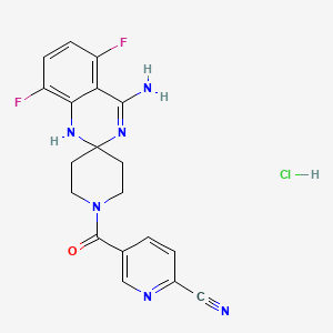 molecular formula C19H17ClF2N6O B1139195 AR-C102222 
