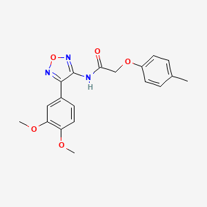 molecular formula C19H19N3O5 B11391965 N-[4-(3,4-dimethoxyphenyl)-1,2,5-oxadiazol-3-yl]-2-(4-methylphenoxy)acetamide 