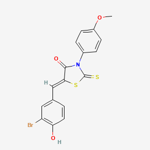 molecular formula C17H12BrNO3S2 B1139198 TC Hsd 21 CAS No. 330203-01-5