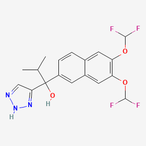 molecular formula C18H17F4N3O3 B1139212 VT-464 racemate 