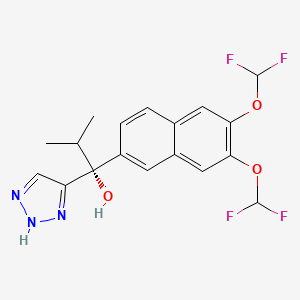 molecular formula C18H17F4N3O3 B1139213 VT-464 (R enantiomer) CAS No. 1375603-38-5