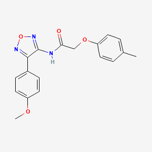 molecular formula C18H17N3O4 B11392168 N-[4-(4-methoxyphenyl)-1,2,5-oxadiazol-3-yl]-2-(4-methylphenoxy)acetamide 