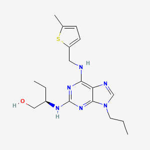 molecular formula C18H26N6OS B1139224 GV-58 CAS No. 1402821-41-3