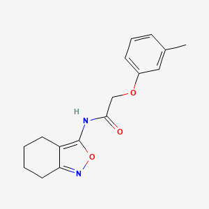molecular formula C16H18N2O3 B11392415 2-(3-methylphenoxy)-N-(4,5,6,7-tetrahydro-2,1-benzoxazol-3-yl)acetamide 