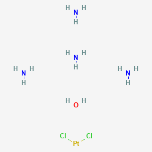 molecular formula Cl2H14N4OPt B1139242 Tetraammineplatinum(II) chloride hydrate CAS No. 108374-32-9