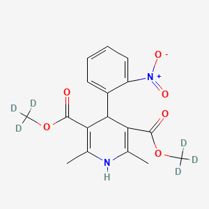 molecular formula C17H18N2O6 B1139256 Dehydro Nifedipine-d6 CAS No. 1188266-14-9