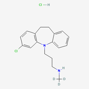 molecular formula C18H22Cl2N2 B1139260 N-Desmethyl Clomipramine-d3 Hydrochloride CAS No. 1189971-04-7