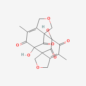molecular formula C18H16O8 B1139267 Dibefurin 