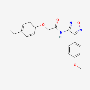 molecular formula C19H19N3O4 B11392695 2-(4-ethylphenoxy)-N-[4-(4-methoxyphenyl)-1,2,5-oxadiazol-3-yl]acetamide 