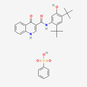 molecular formula C30H34N2O6S B1139303 Ivacaftor benzenesulfonate 