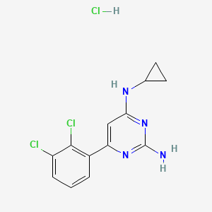 6-(2,3-Dichlorophenyl)-N4-cyclopropylpyrimidine-2,4-diamine hydrochloride