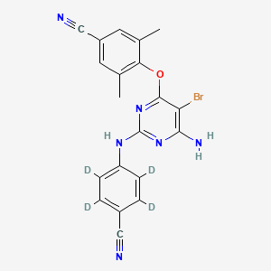 molecular formula C20H15BrN6O B1139326 Etravirine D4 