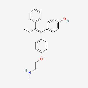 molecular formula C25H27NO2 B1139327 Endoxifen, (E)- CAS No. 114828-90-9