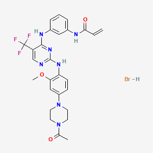 molecular formula C27H29BrF3N7O3 B1139330 Rociletinib hydrobromide CAS No. 1446700-26-0