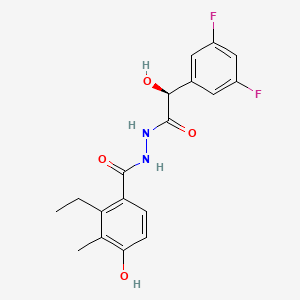 molecular formula C18H18F2N2O4 B1139340 EMD638683 S-Form CAS No. 1184940-46-2