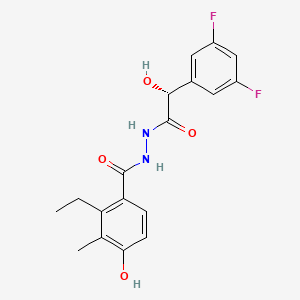 molecular formula C18H18F2N2O4 B1139341 EMD638683 R-Form CAS No. 1184940-47-3