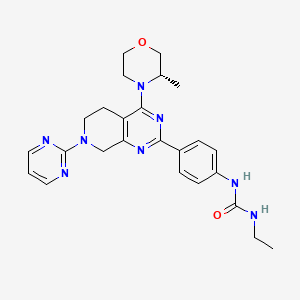 molecular formula C25H30N8O2 B1139342 PI3K/mTOR Inhibitor-3 CAS No. 1207358-59-5