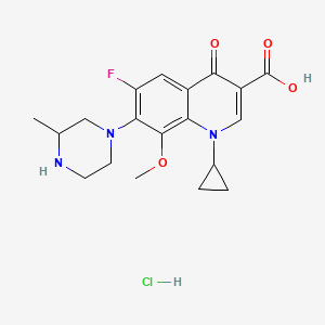 molecular formula C19H23ClFN3O4 B1139348 Gatifloxacin hydrochloride CAS No. 121577-32-0