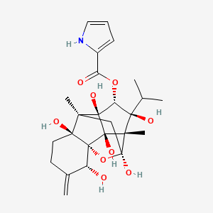 molecular formula C25H33NO9 B1139357 Dehydroryanodine CAS No. 94513-55-0