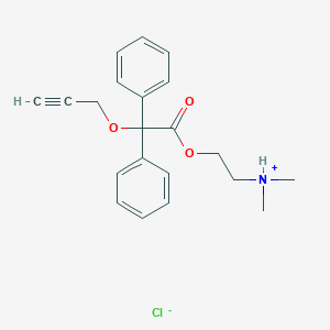 2-(Dimethylamino)ethyl diphenyl(prop-2-ynyloxy)acetate hydrochloride