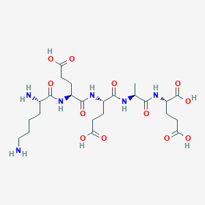 molecular formula C24H40N6O12 B1139362 Lys-Glu-Glu-Ala-Glu CAS No. 100929-96-2