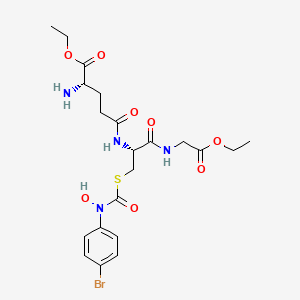 molecular formula C21H29BrN4O8S B1139369 Glyoxalase I inhibitor free base 