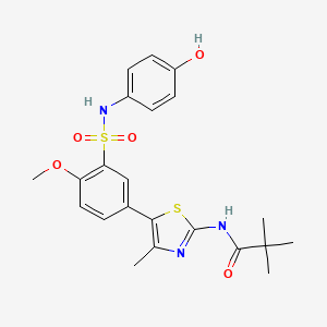molecular formula C22H25N3O5S2 B1139376 PI4KIIIbeta-IN-10 CAS No. 1881233-39-1