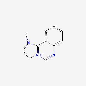 molecular formula C11H12N3+ B11393783 1-Methyl-2,3-dihydroimidazo[1,2-c]quinazolin-1-ium 