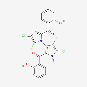 molecular formula C22H12Cl4N2O4 B1139384 Maritoclax CAS No. 1227962-62-0