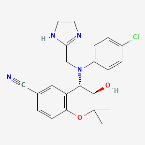 molecular formula C22H21ClN4O2 B1139385 BMS-191095 CAS No. 166095-21-2