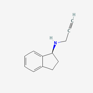molecular formula C12H13N B1139387 (S)-Rasagiline CAS No. 185517-74-2