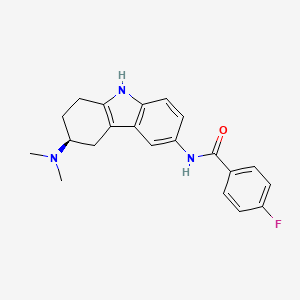 molecular formula C21H22FN3O B1139389 LY 344864 (S-enantiomer) CAS No. 186544-27-4